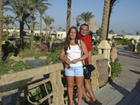 Craig and Julie at the Radisson SAS Sharm el Sheikh in December 2002